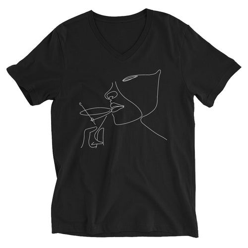 Unisex Short Sleeve V-Neck T-Shirt Victoria's Cocktail - My Shift Drink