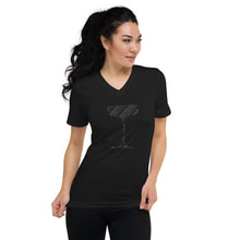 Load image into Gallery viewer, Coupe Cocktail Pattern Unisex Short Sleeve V-Neck T-Shirt - My Shift Drink
