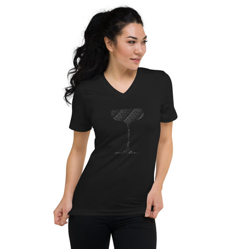 Coupe Cocktail Pattern Unisex Short Sleeve V-Neck T-Shirt - My Shift Drink
