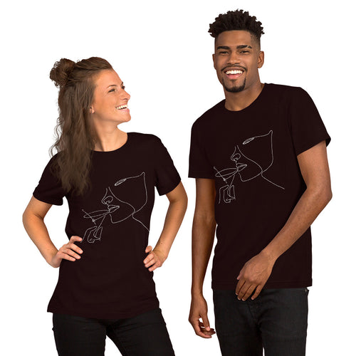 Victoria's Cocktail Short-Sleeve Unisex black T-shirt - My Shift Drink