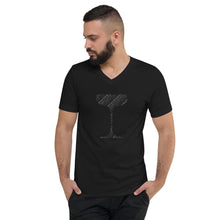 Load image into Gallery viewer, Coupe Cocktail Pattern Unisex Short Sleeve V-Neck T-Shirt - My Shift Drink
